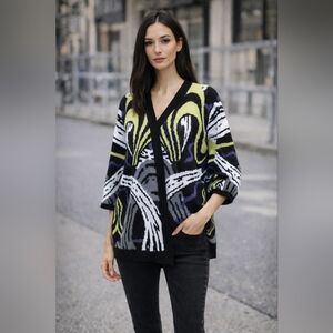 Iridium Women's Artistic Cardigan Sweater.New No Tag.